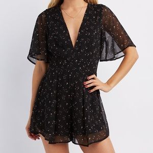 Starry Chiffon Romper